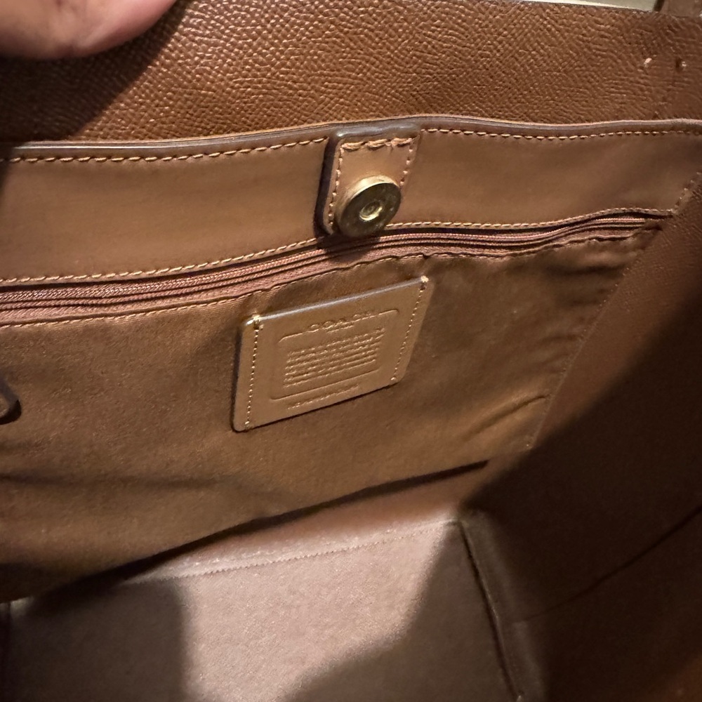 Coach Brown Signature Tote - Picture 4 of 10